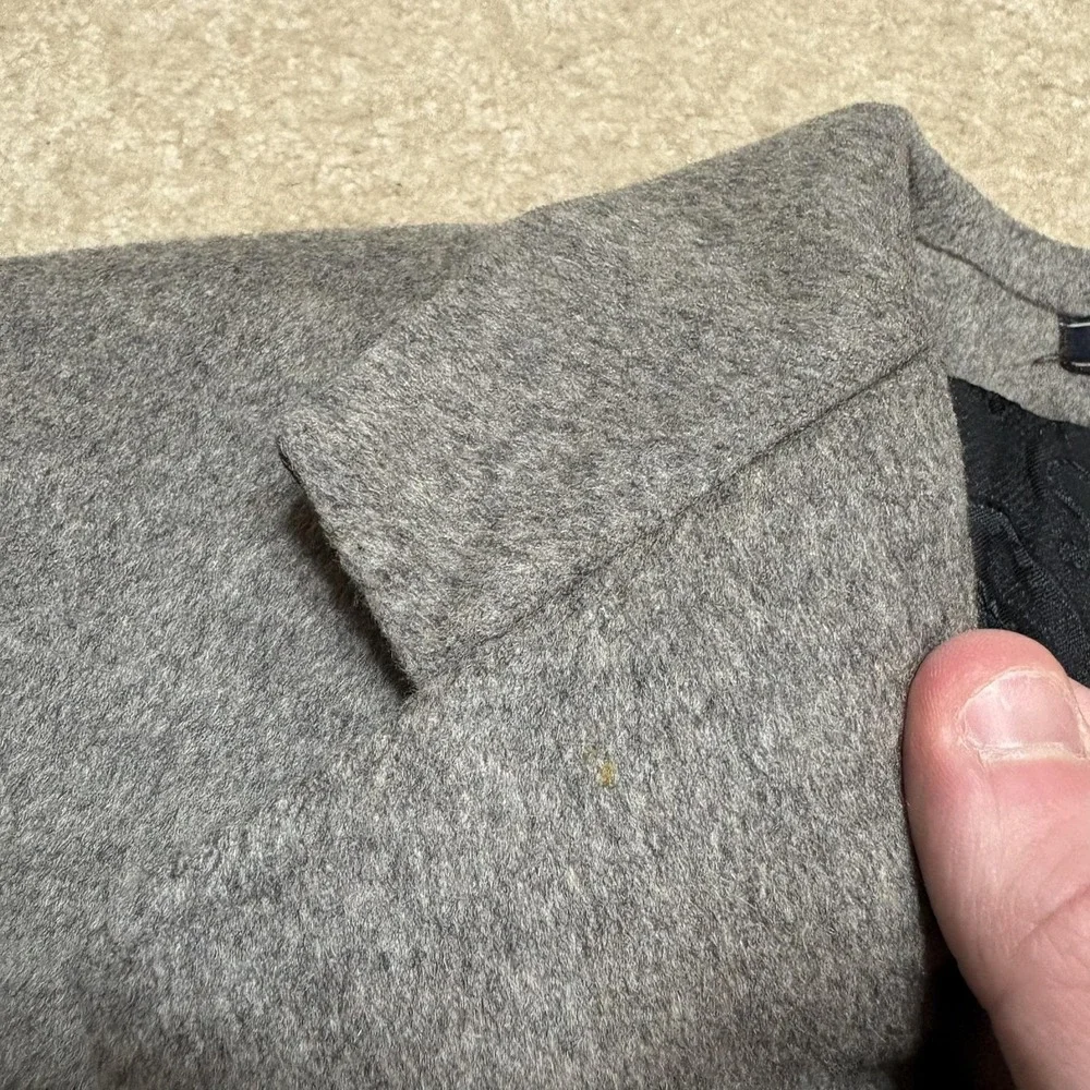 Arnold Brant Blazer Mens 46 Gray‎ Cashmere Mink Sport Coat Made Canada